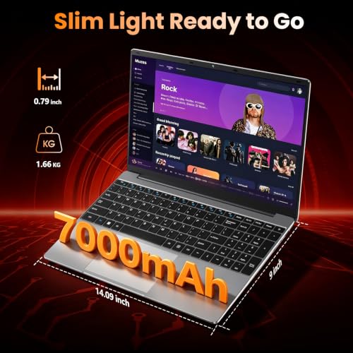 Image of 15.6 inch FHD IPS Student Laptop, AI Assistant Included, Office 365
