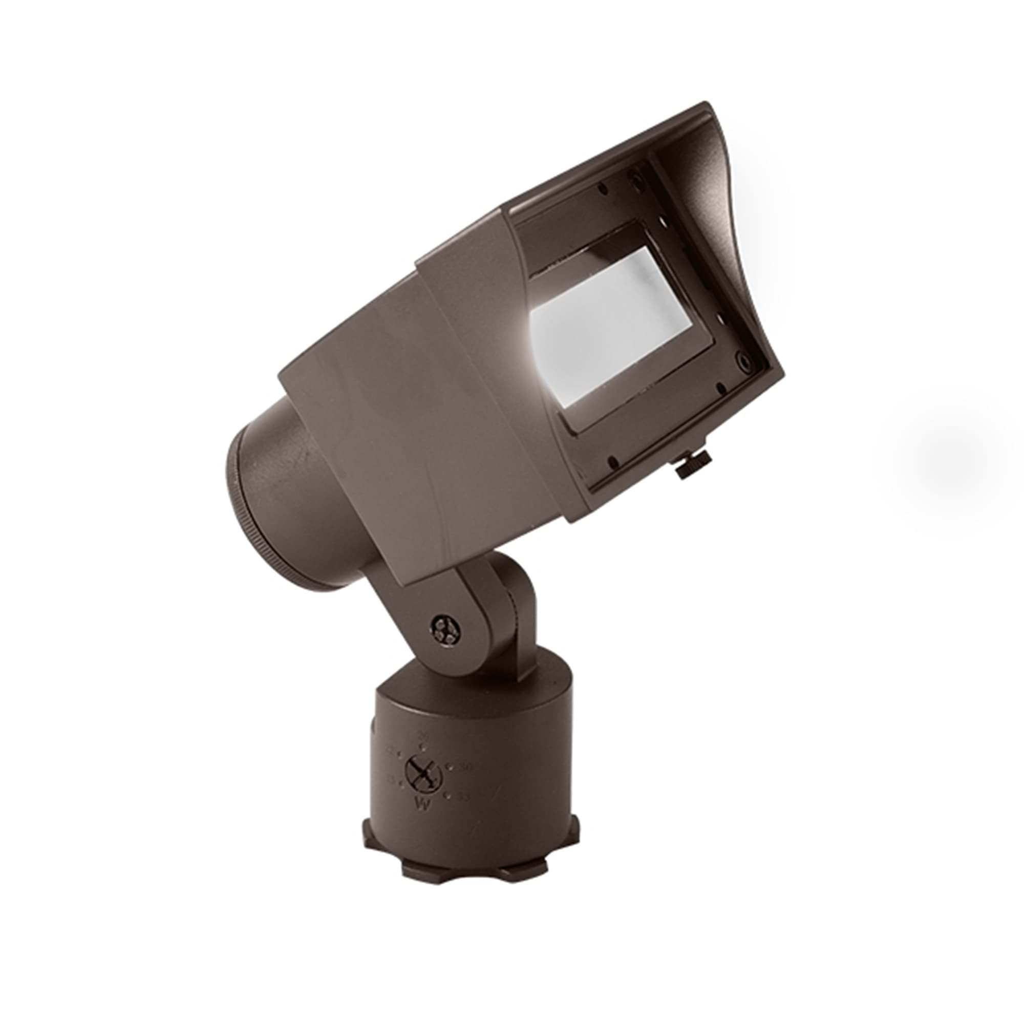 WAC Landscape Lighting, Wall Wash Light LED 120V with Adjustable Beam Angle and Integral Brightness Control 3000K in Bronze