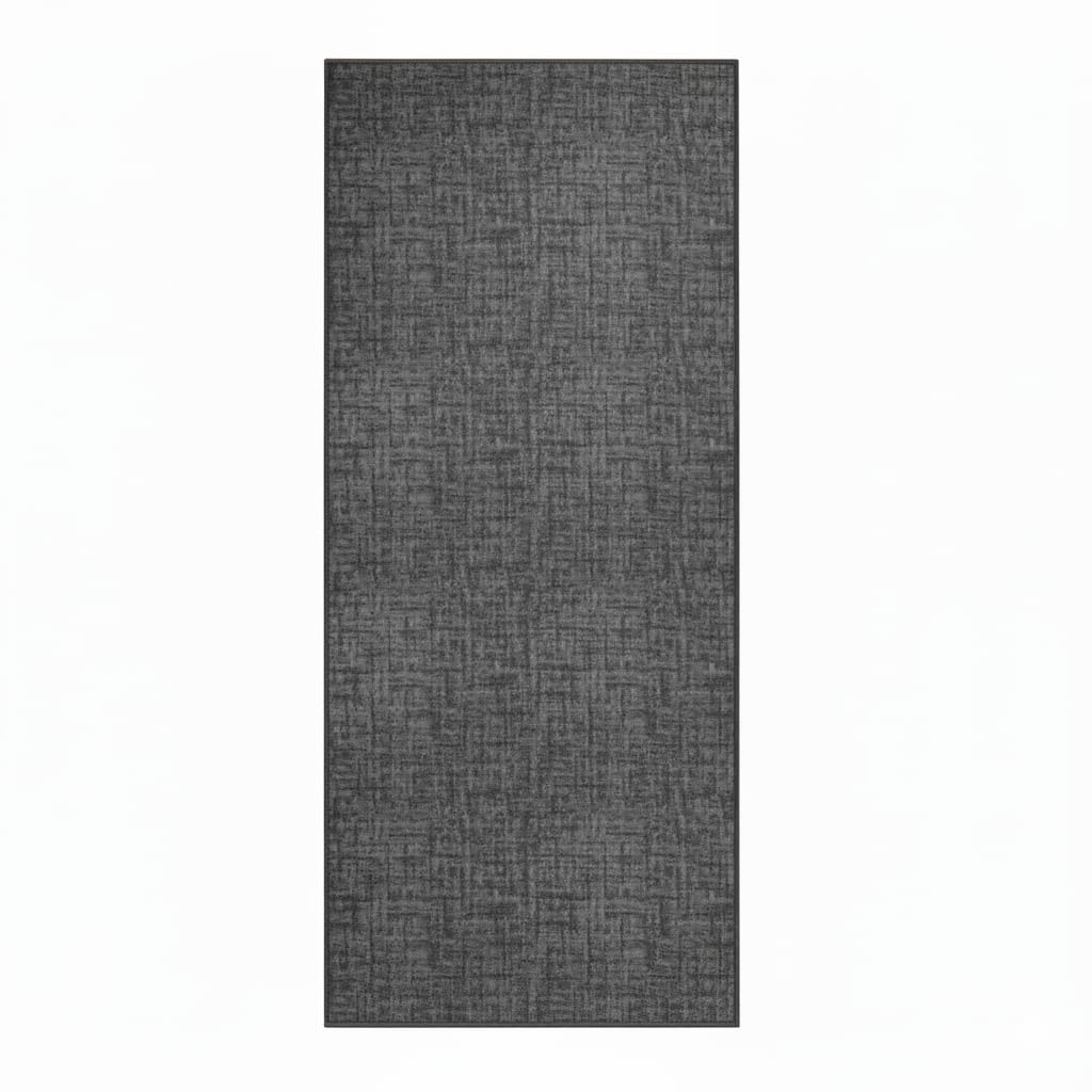 Floordirekt Tessaro Carpet Runner, Robust Fine Loop Runner with Pattern for Kitchen, Hallway & Living Room, Non-slip, Easy to Clean & Anti-Static (80 x 100 cm, Anthracite)
