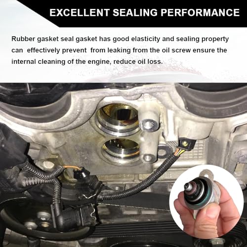 Image of 25PCS M12 Car Oil Drain Plug Gasket, Engine Oil Washer, Transmission Fluid Drain Plug Crush Washer, Car Replacement Accessories Engine Oil Pan Drain Plug Seal Universal for SUVs, Trucks (M12)