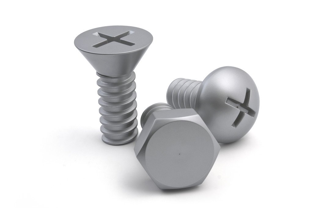 Qualy QL10064S Wandhaken Screw Collection, Kunststoff, 3-teilig, Silber