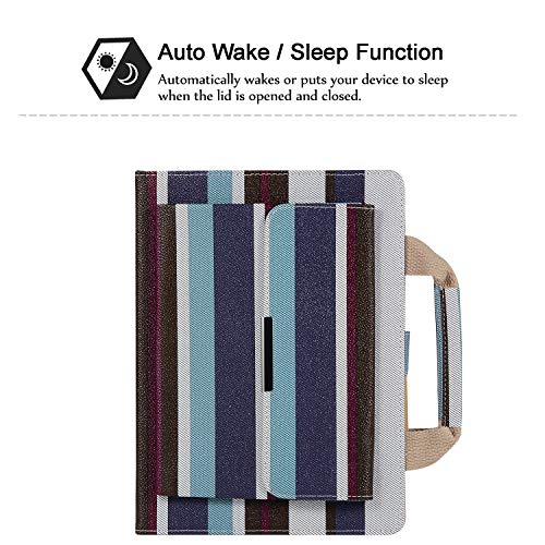 image for iPad 2/3/4 Handbag Case, Uliking Smart Canvas Sleeve Folio with Kickst