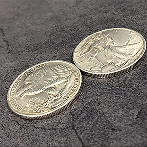 Miniatura 3 de SUMAG Magnética Caminando Libertad Medio Dólar (Super Fuerte, Latón) Trucos de magia Moneda Magia Primer Plano Ilusiones Trucos Accesorios