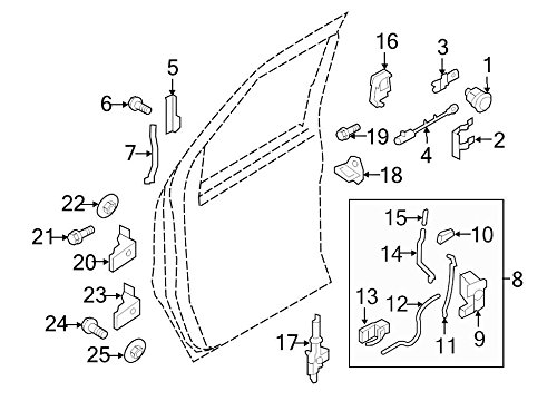 abc Amazon.com: Genuine Ford 8C2Z-1522404-AD Door Handle Assembly
