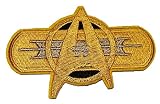 S Trek Classic Movie Crest 3 1/2' Wide Embroidered Costume Patch