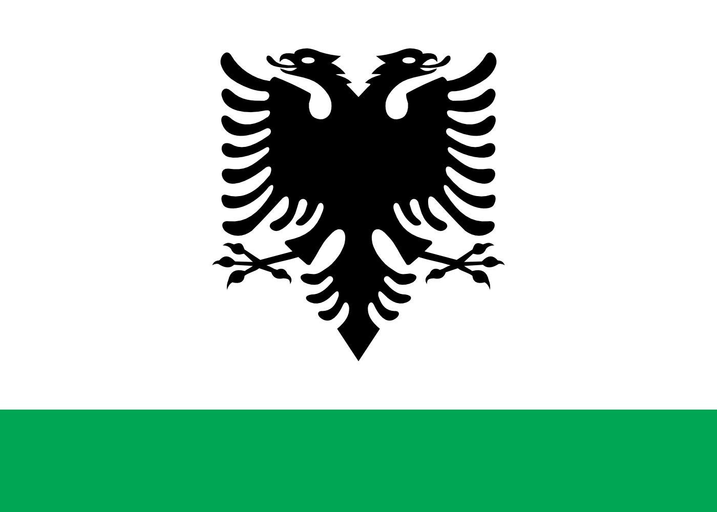 Drapeau XL Albanian Coast Guard Ensign idéal pour pavoiser votre bateau ou jardin