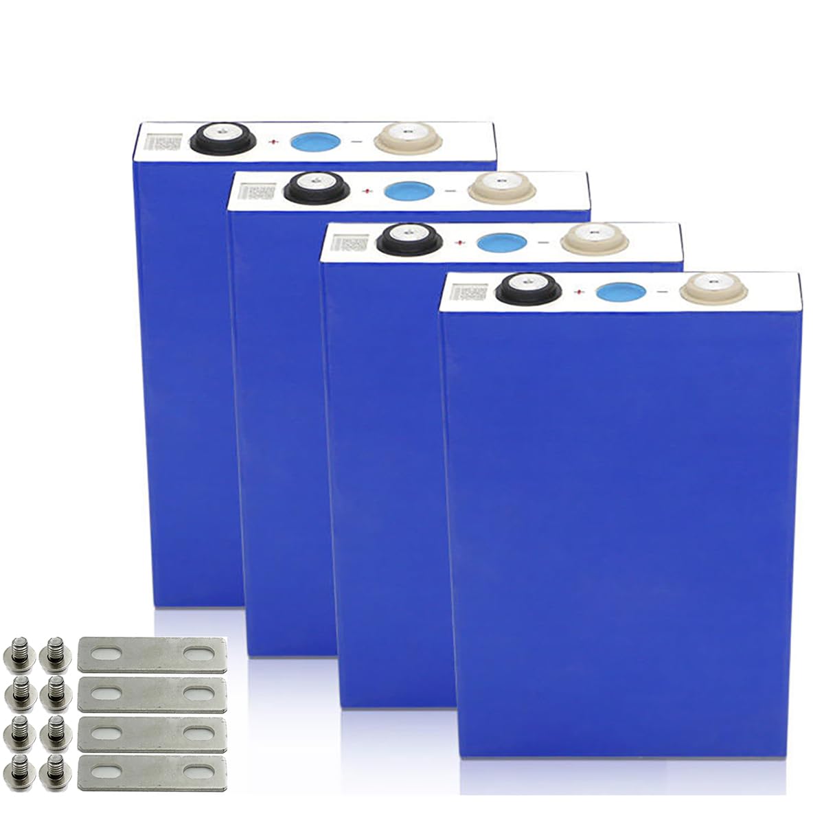 EVE LiFePO4 Cell 3.2V 50Ah Grade A Deep Cycle Battery Lithium Iron Phosphate Rechargeable Battery Max.Continous Discharge 50A/1C,Included Screws and Bus Bars
