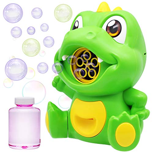 Joyin Bubble Machine With 140 Ml Bubble Solution, Dinosaur Party Supply, Non-Toxic Automatic Bubble Blower For Toddlers, Indoor And Outdoor Toy For Kids #TOP19