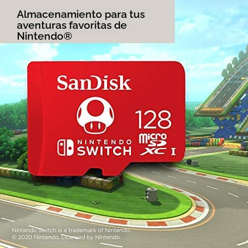 Nintendo Switch＆128GB microSD Amazon.com: SanDisk Tarjeta microSDXC de 128 GB, con licencia para