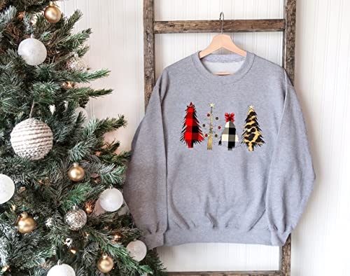 Barlver Women'S Christmas Sweatshirt Fleece Sweater Holiday Vacation Graphic Tees Oversized Pullover Tunic Tops Shirts 4088 L thumb #5