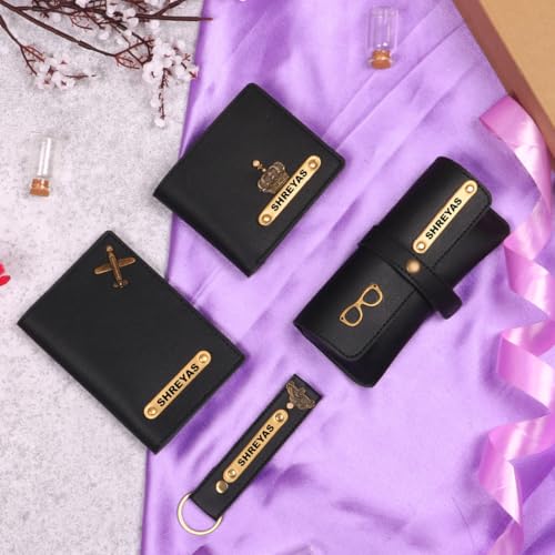 Image of ncgifts Personalized Leather Wallet Gift Hamper for Men | Gift for Man |Gifts for Man|Personalised Gifts for Family and Friends| Christmas Gifts for Men | Secret Santa Gifts for Office Colleagues