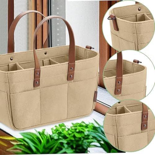Storage Bag with Multi Pockets, Tote Bags with Compartments,Lightweight Multifunction Storage Bag2