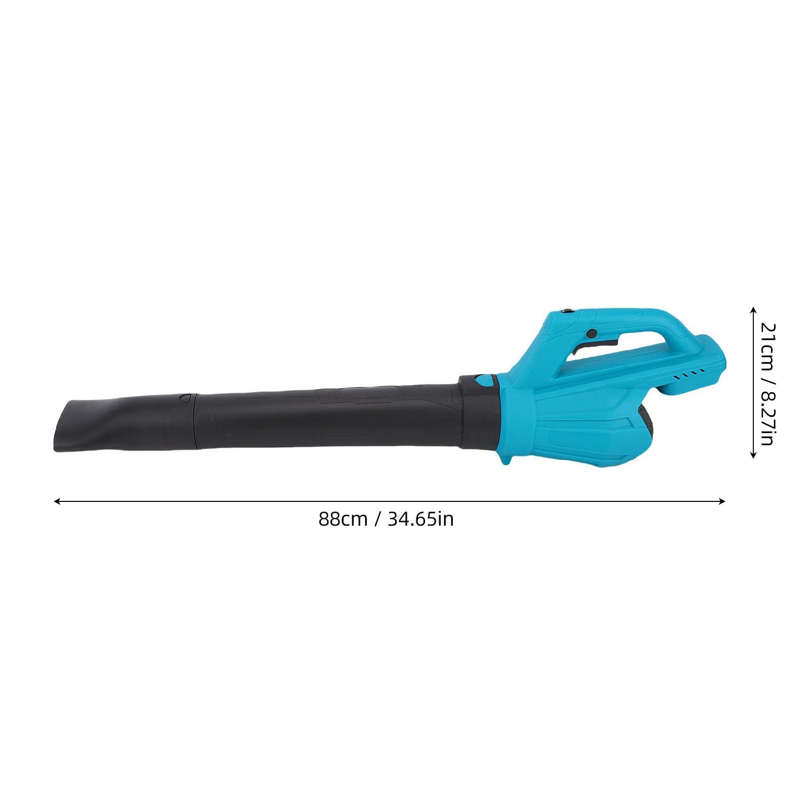 Soffiatore per Foglie Senza Fili con Batteria da 21 V, Soffiatore Elettrico a 6 velocità con Impugnatura in Gomma Antivibrazione, per la Movimentazione di Foglie, Detriti di Officina e