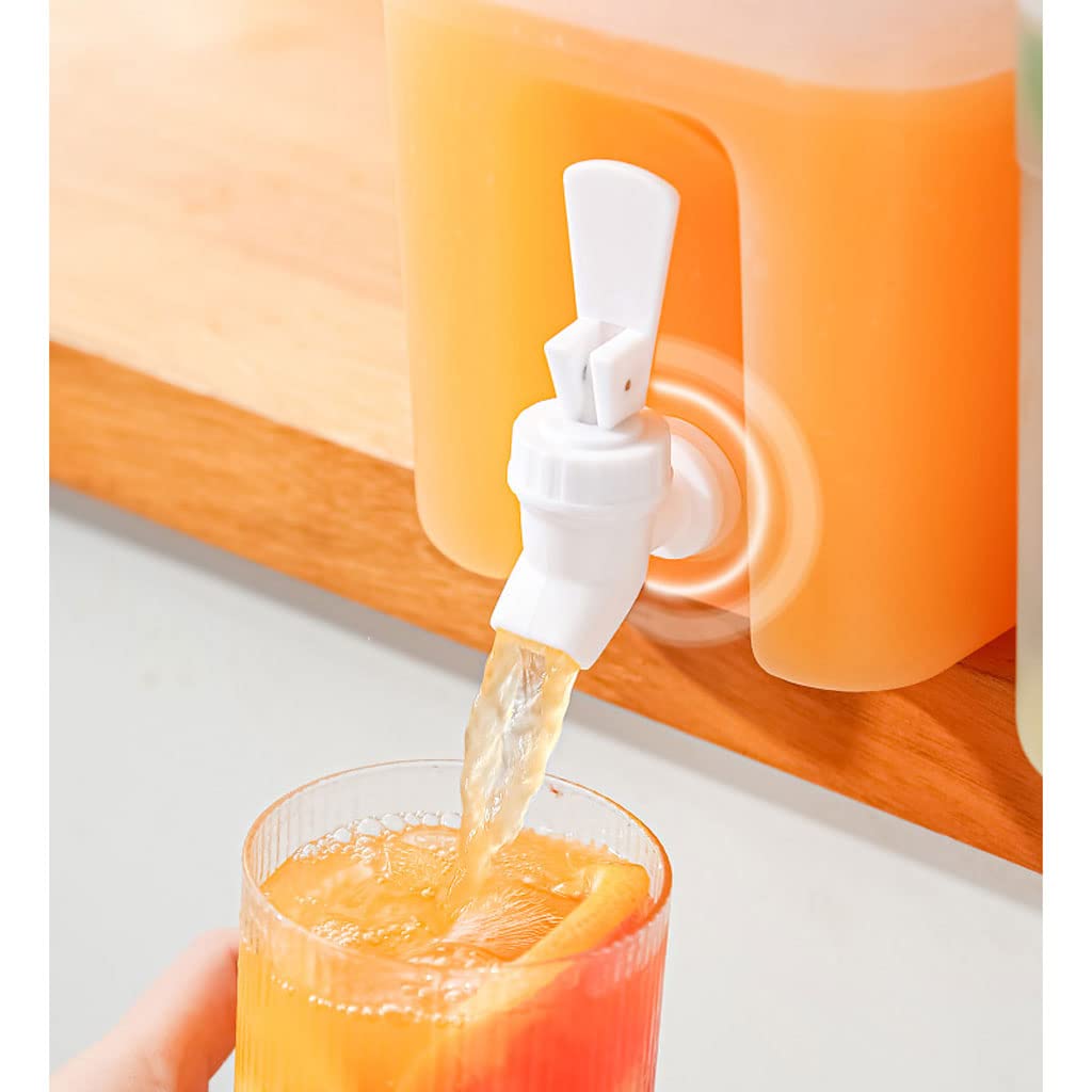 Dozownik napojów, 4 l, plastikowy dozownik napojów z kranem, duża pojemność, czajnik zimny, lodówka, dozownik napojów, do kuchni na zewnątrz, salonu, O