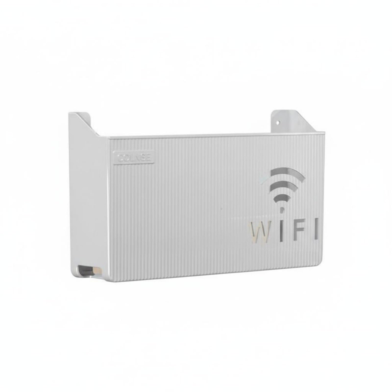 Drill-No-Drill Installation WiFi Router Storage Box Space-Saving Router Storage Box Multi-Functional Easy Assembly, Grey|Consumer Electronics | TV, Video & Home Audio | TV, Video & Audio-image-19