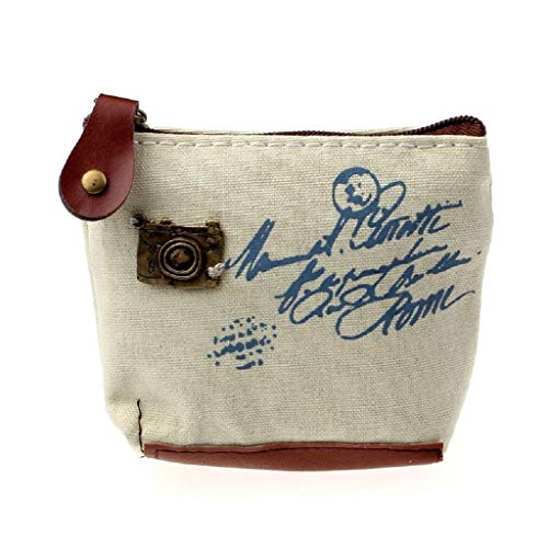 Preisvergleich Produktbild TXDIRECT Münzen Taschen Portemonnaie Reißverschluss Echtes Leder Geldbörse Frucht-Plüsch-Geldbörse Kaktus-Federmäppchen Neue Bleistifttasche Light Gray Camera