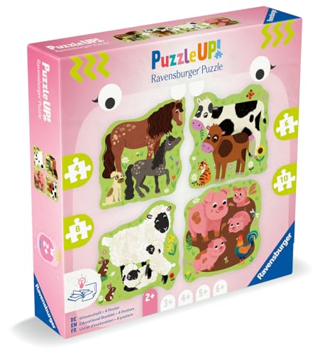 3 Puzzle Up! : Les animaux de la ferme Ravensburger France - vue 5