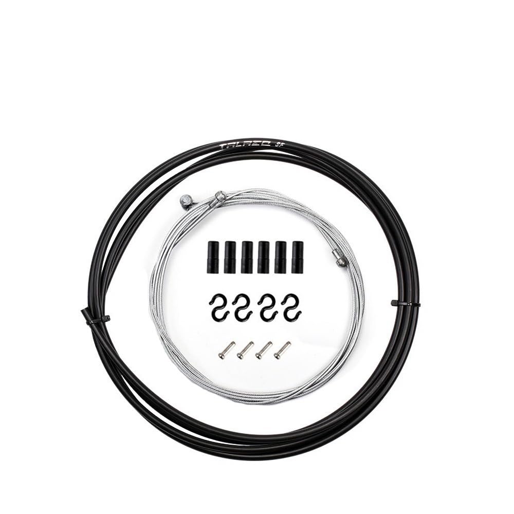 Brake Cable 2m/2.5m Wire for Bicycle Bike Shifters Derailleur Brake Cables Shift Cable 4mm/5mm MTB Road Shifter Line(Brake Black 5mm)