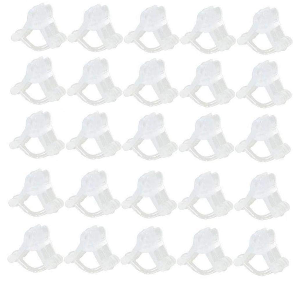 Zonster Plant Support Garden Clips,100pcs 2.2-4.5mm Gardening Plant Flower Support Fixing Grafting Clips Fastening Clip Grafting Tools Make Plant Grow Upright and Healthie