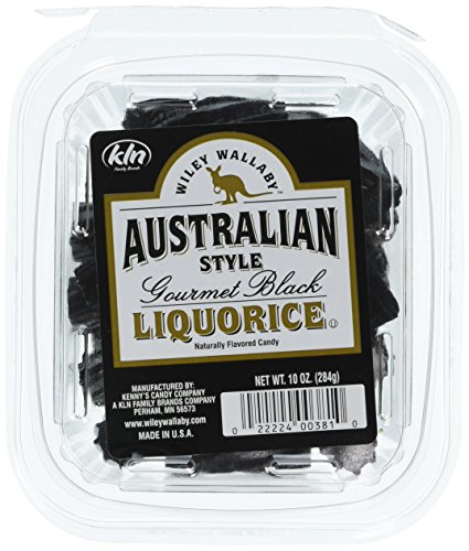 Kenny's Wiley Wallaby Australian Style Liquorice, Black, 10 Ounce #TOP10