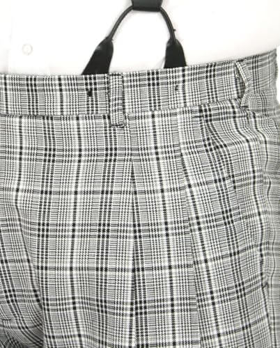 Historical Emporium Men's Plaid Knickers, Victorian and Edwardian Short Pants with Suspender Buttons3