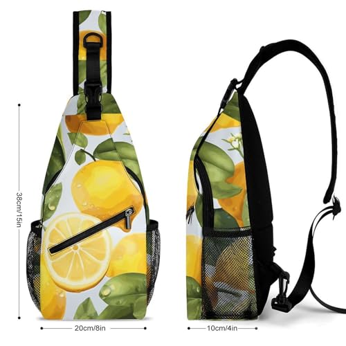Bolso bandolera amarillo para hombro y pecho miniatura 2