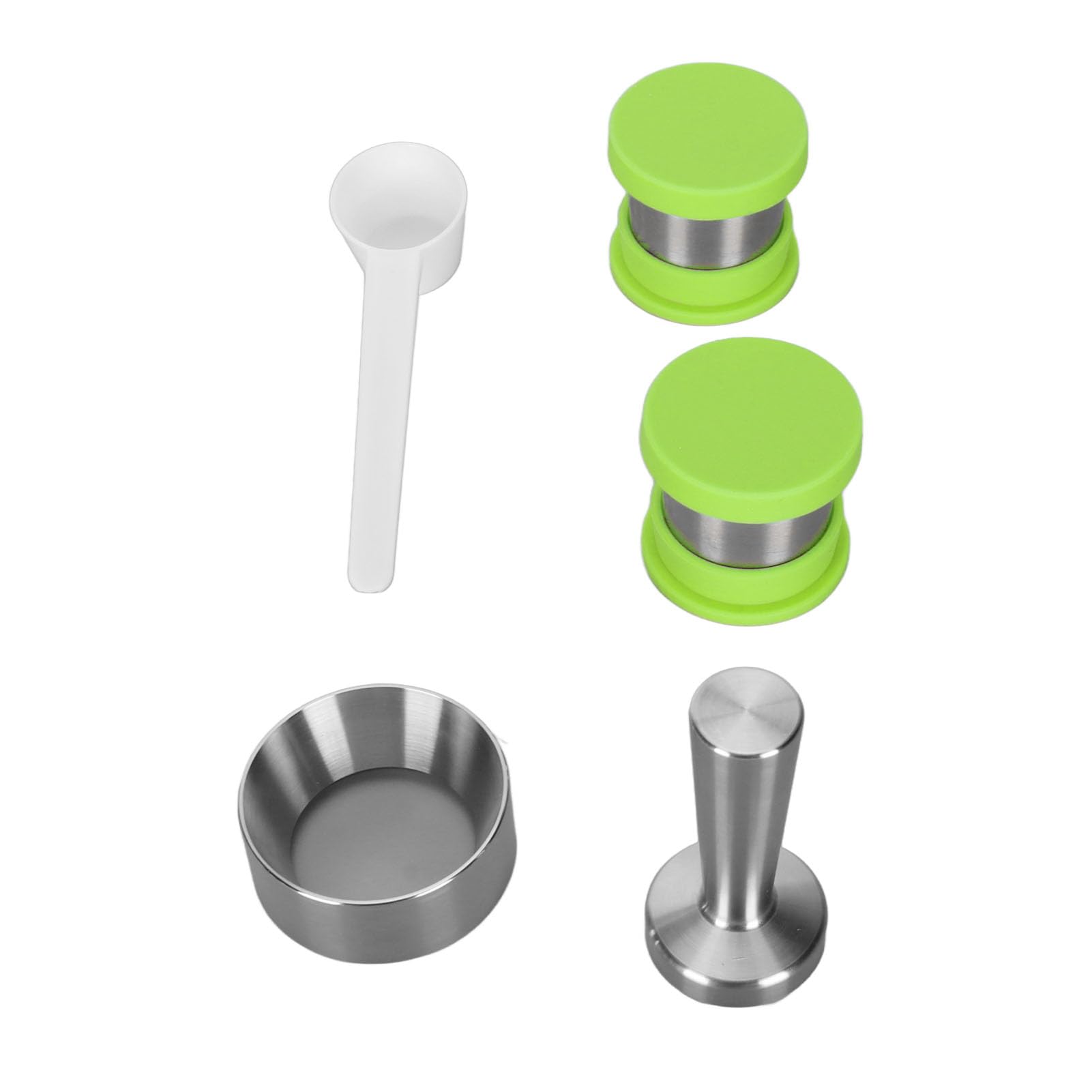 Cápsula de café Recargable, Cápsulas Reutilizables Duraderas de Acero Inoxidable para Oficina en Casa, Paquete de 2 (Verde)
