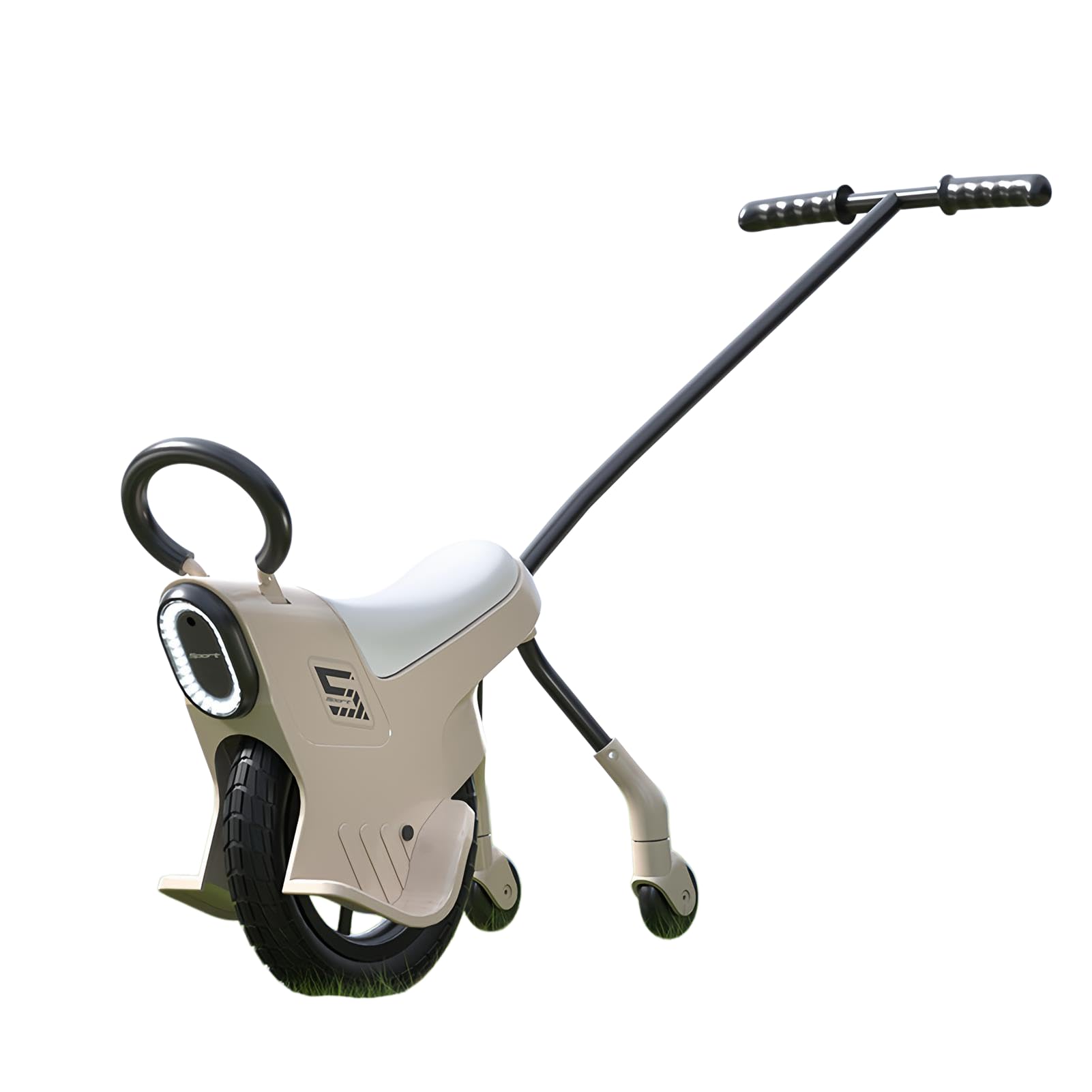 Monocycle à Main De 30 Cm pour Enfants, Monocycle LéGer, avec éClairage, PoignéEs Et Roues Auxiliaires, Monocycle Parent-Enfant, Monocycle pour Enfants