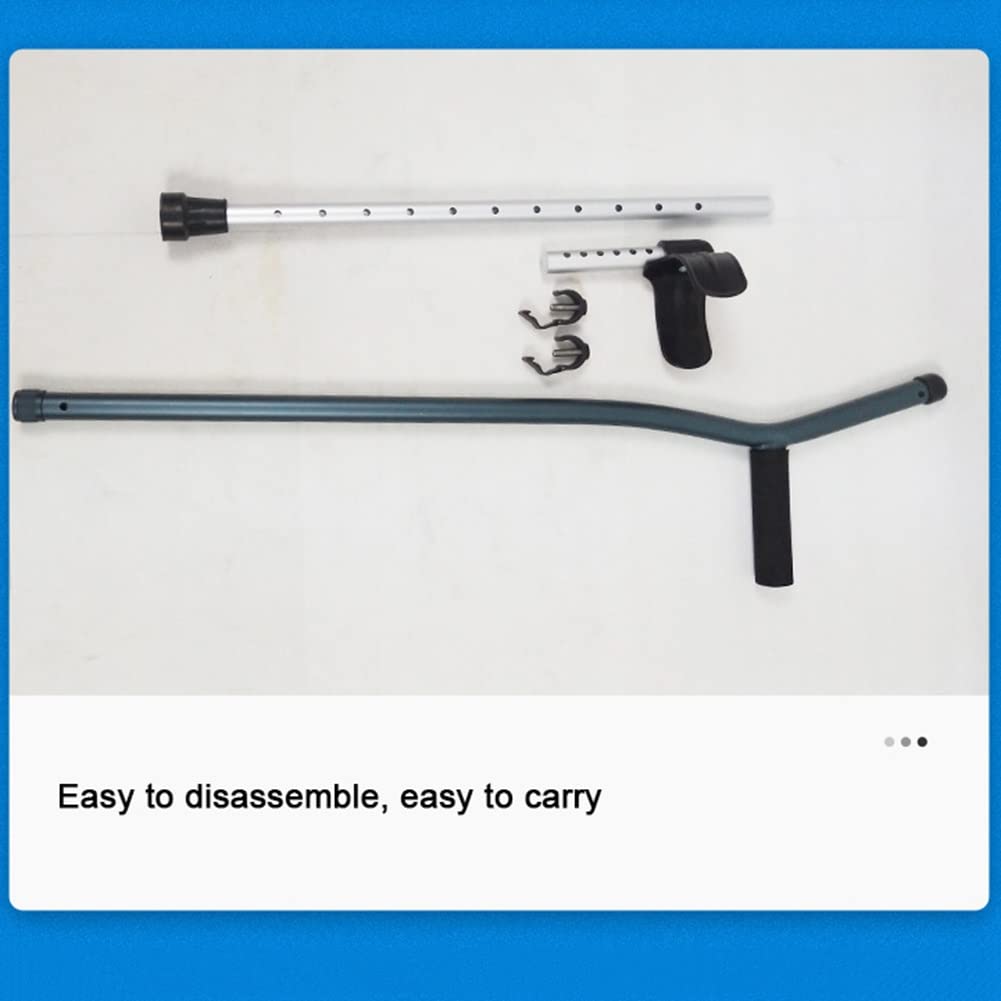 Muletas de Antebrazo para Adultos Ajustables, Bastones de Aluminio para Caminar, Muletas de Brazo para Hombres con Almohadilla de Mango, Muletas Ajustables Livianas (Size : 1 Pair)
