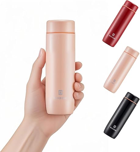 Botella Térmica Pequeña Delgada Mini con Aislamiento al Vacío Botella de Agua 285ml9.6oz Frasco de Agua de Acero Inoxidable Botellas de Agua