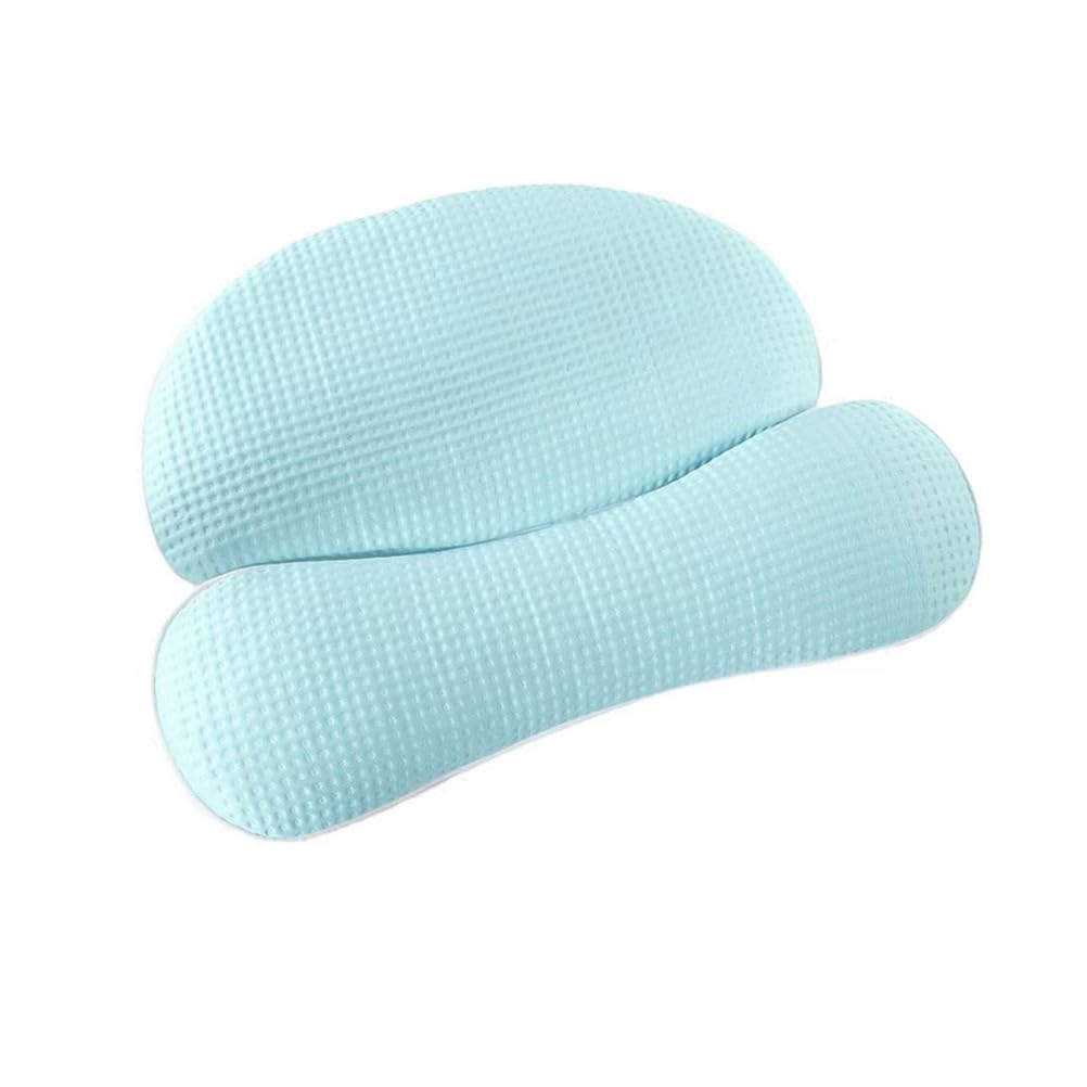 Ergonomiczna poduszka gryczana, wsparcie szyi i ramion, chłodząca poduszka pod szyję, poduszka do spania na plecach i brzuchu,[b] light blue