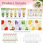 30 Pack Bulk Facial Mask, Bulk Hand Cream and Bulk Lip Balm Sets, Easter Basket Stuffers, Bridal Shower Favors and Baby Shower Party Favors for Guests, Thank You Gifts for Coworkers Women - Image 2
