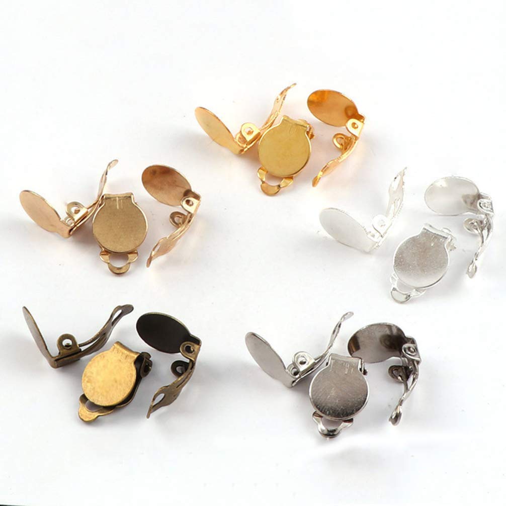 Healifty Clips De Boucle D'oreille Arrière Plats - Accessoire Bijouterie