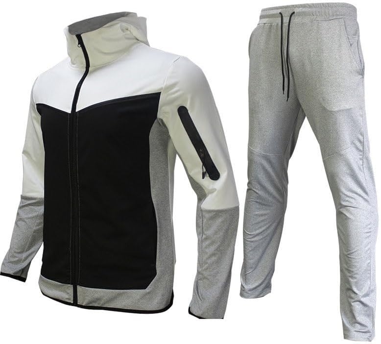 Men's Sports Casual Suits Outdoor Mountaineering Suits Casual Thickened Hooded Long-sleeved Sportswear