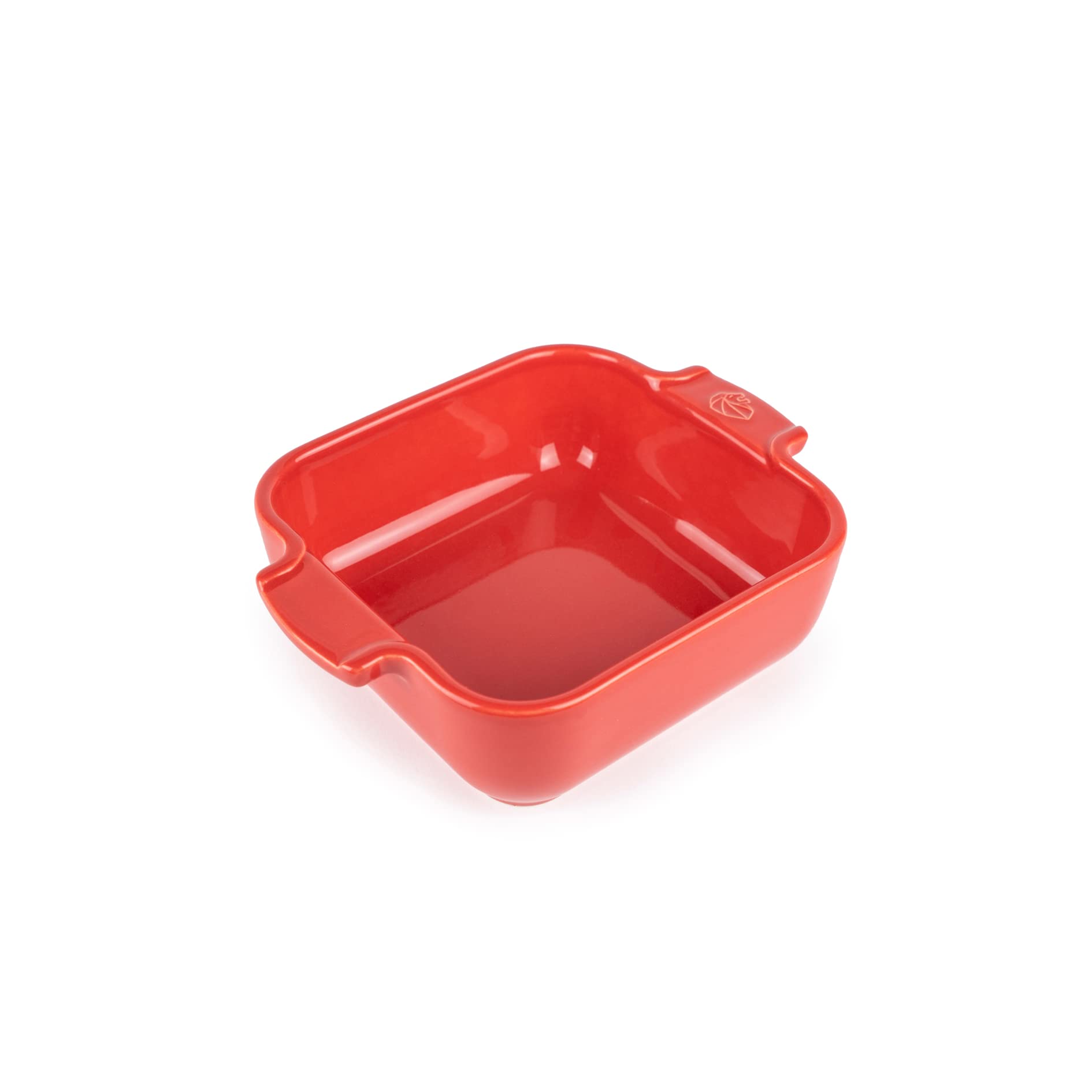 Plat à four Peugeot en céramique rouge carré de 18 cm