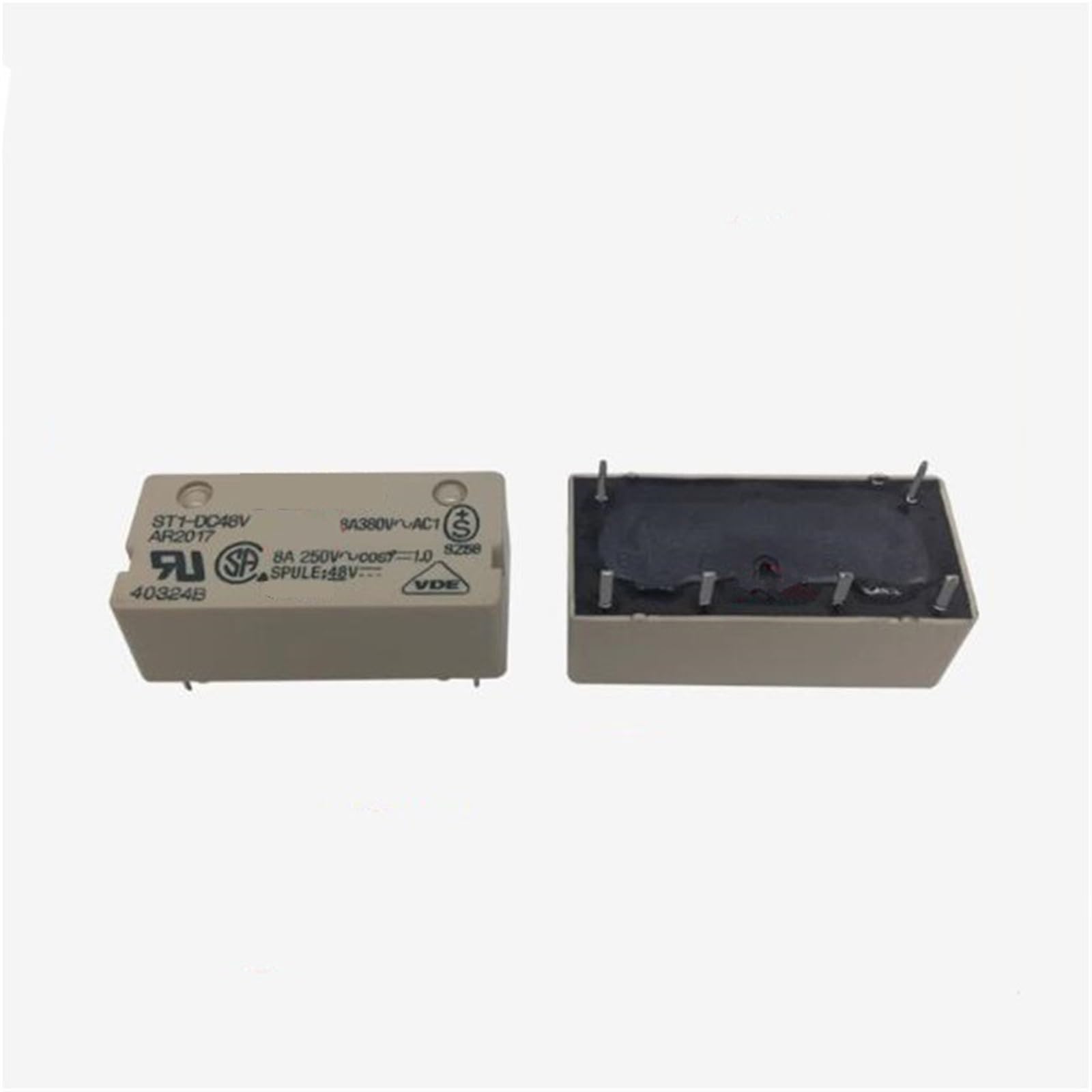 Relais électromécanique ST1-DC48V 6PIN pour armoires électriques 48VDC