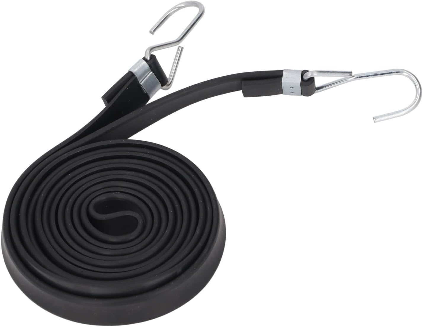 Bungee Cords with Hooks, Luggage Strap 10Pcs Bungee Strap 2cm Width Black High Elasticity Heavy Duty Bungee Cords with Hook Tie Down Straps for Outdoor Activities (2.5M) (3.5M)