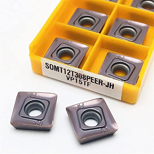 10PCS Herramienta Torno SOMT12T308 JH VP15TF Carburo CNC miniatura 5
