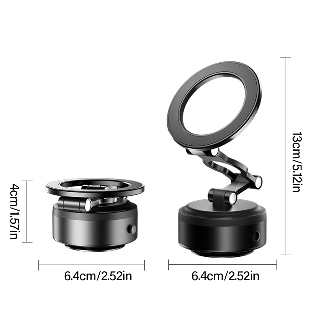 Soporte de teléfono para vehículo, ventosa al vacío con accesorio de vacío, rotación de 360 grados para una experiencia de conducción segura