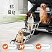 VEVOR Hundetreppe bis zu 68 kg belastbar, 4-stufige Hunderampe, zusammenklappbare Haustiertreppe mit Rutschfester Oberfläche, Einstiegshilfe Hund Auto, Treppen & Stufen für Auto, SUV und LKW