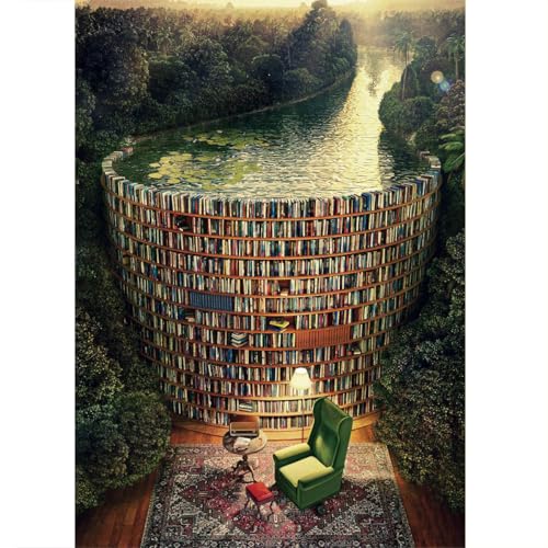 Ingooood- Jigsaw Puzzles 1000 Pieces for Adults- Fantasy Series- Collection Pavilion_IG-0292 Entertainment Toys for Adult Special Graduation or Birthday Gift Home Decor