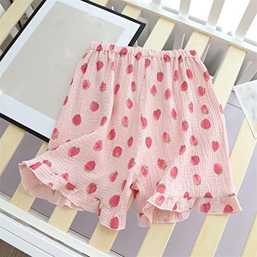 Short de pyjama en coton femme short de plage fluide pour l'été