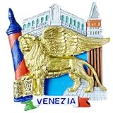 Imán para nevera de Venecia, Italia, recuerdo 3D, colección artesanal