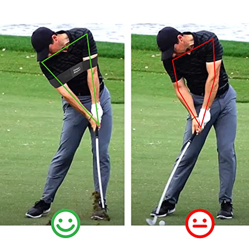 Gadget Beyond Golf Swing Training Aid, Swing Correcting Arm Band Golf arm Training aid Black, Golf Swing aids Training,Golf Swing Trainer - Image 3