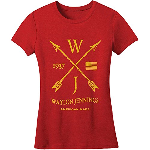 Waylon Jennings Arrows Girls Jr Medium Red