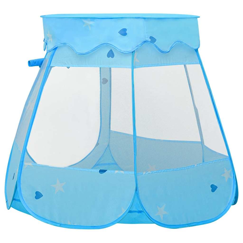 Mangloder Kinder-Spielzelt mit 250 Bällen Blau 102x102x82 cm für drinnen und draußen, Robustes Spielhaus, Kinderzimmer, Garten, Camping, mit Tragetasche, ideal für Rollenspiele, Klettern