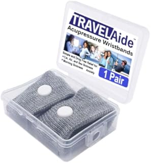 TravelAide Acupressure Wristbands for Motion and Morning Sickness, Adult, 1 Pair