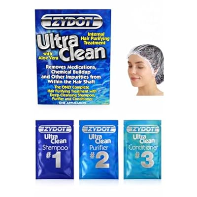 Zydot Ultra Clean Detox Shampoo & Conditioner Kit Deep Cleansing Clarifying Shampoo for Hair Buildup Removal, Chemical & Impurity Detox, Purifying Hair Treatment With Shower Cap