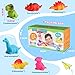 Baby Bath Toys for Toddlers 1-5, 6 Packs Light Up Floating Dinosaur Toys for Kids 1-5 Year Olds Boys Girls Halloween Xmas Birthday for Babies Age 1-5 Sensory Toys Preschool Bathtub Pool Shower Games