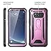 YOUMAKER Kickstand Case for Galaxy S8, Full Body with Built-in Screen Protector Heavy Duty Protection Shockproof Rugged Cover for Samsung Galaxy S8 5.8 inch - Purple/Black